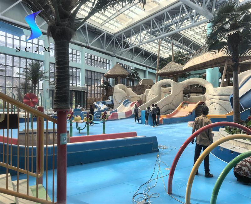 甘肅蘭州室內(nèi)水上樂園膠膜鋪裝